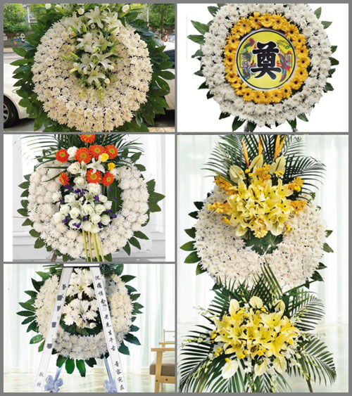 湖北荆门市京山县钱场镇金泉镇村花圈速递